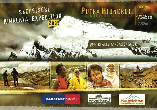 Grusspostkarte Putha Hiunchuli Expedition 2009